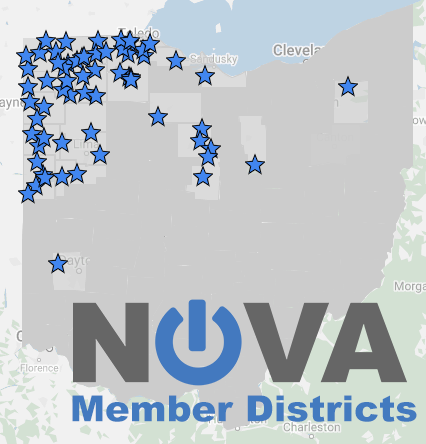 NOVA member districts map