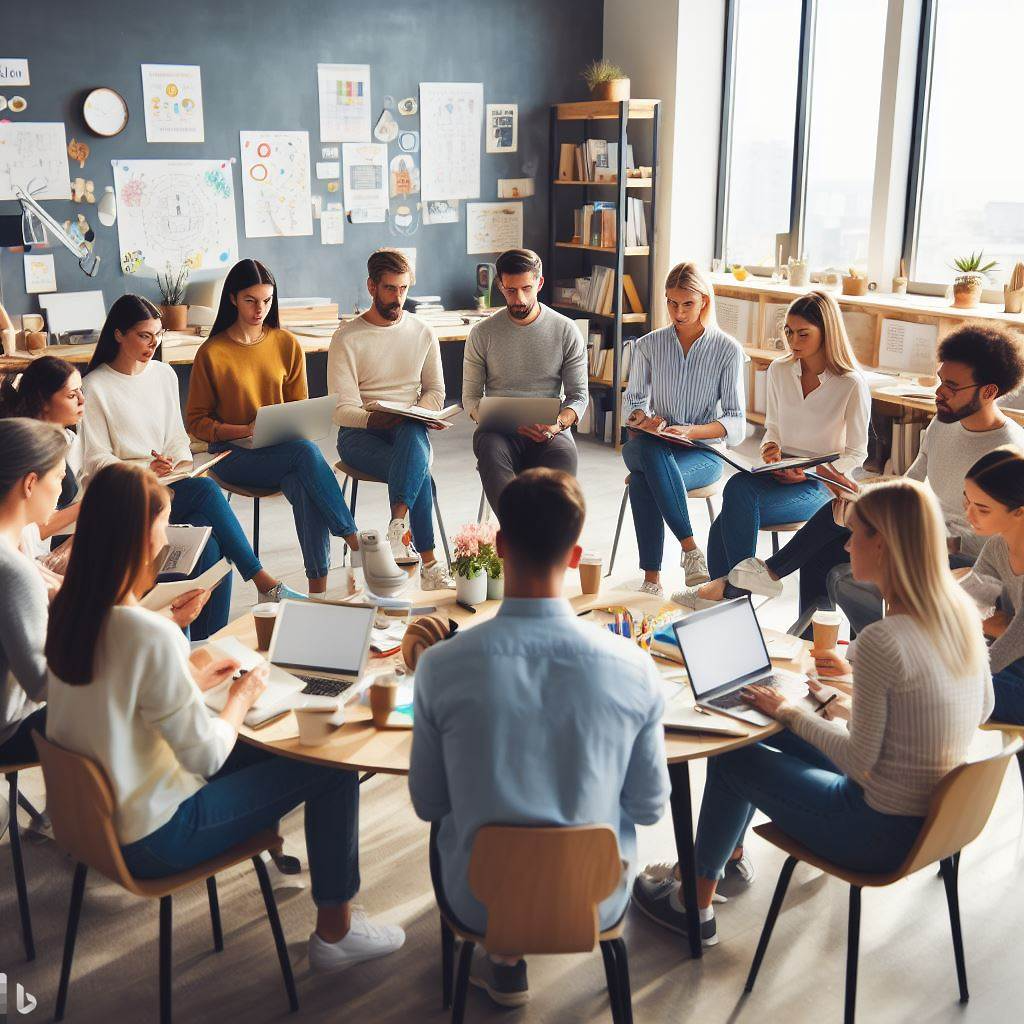 teachers in a circle