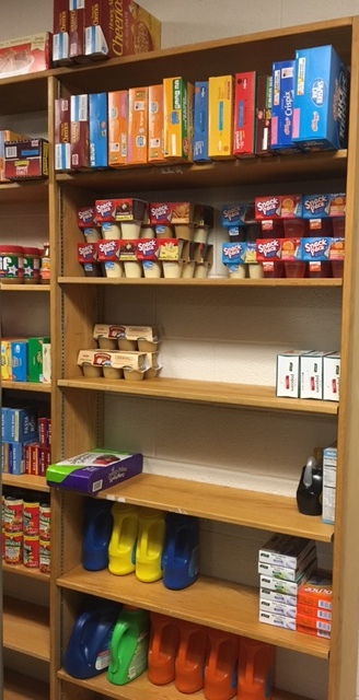 Pantry shelves