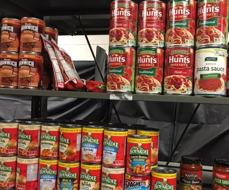 Pantry shelves