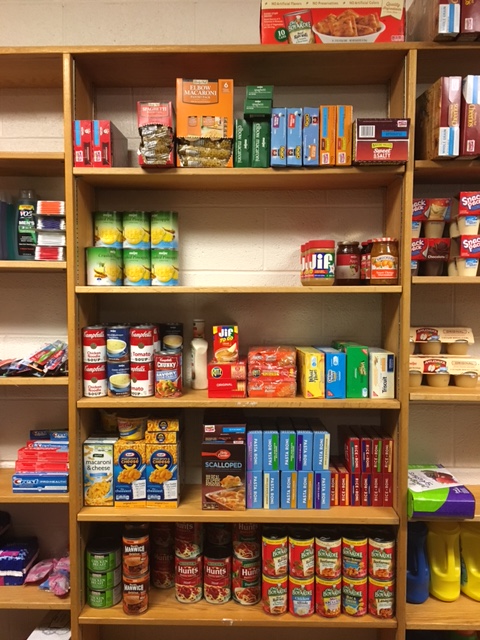 Pantry shelves