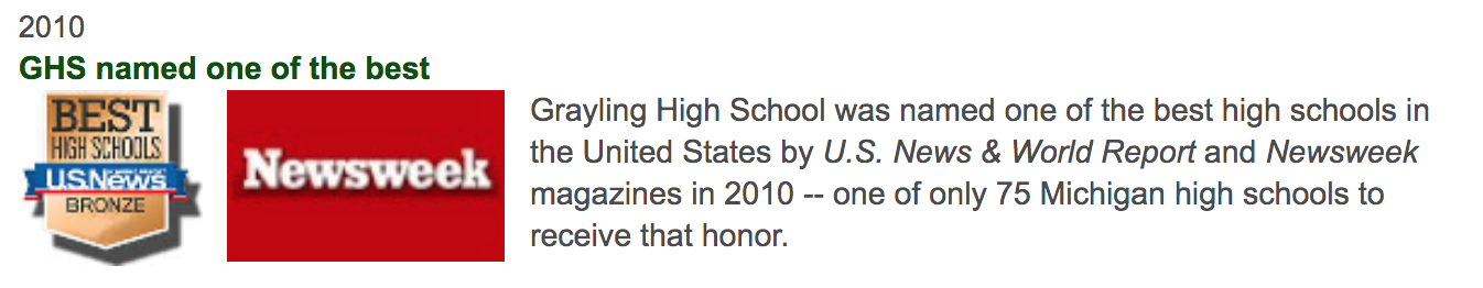 2010 Best High Schools Bronze