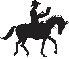 horse and rider clipart