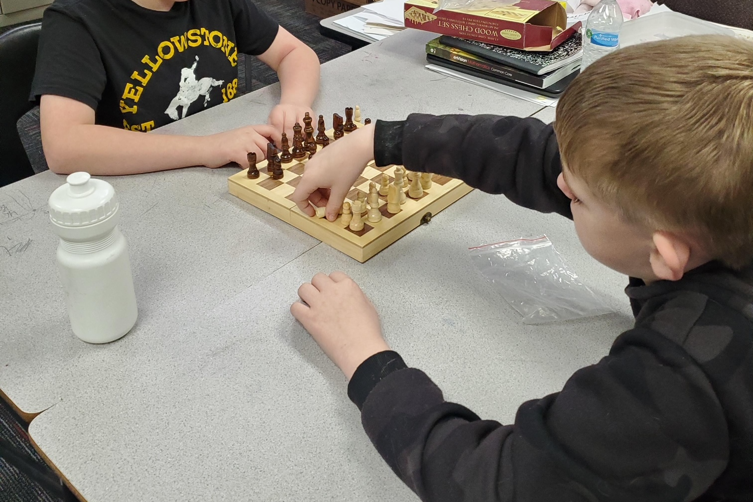 kids playing chess