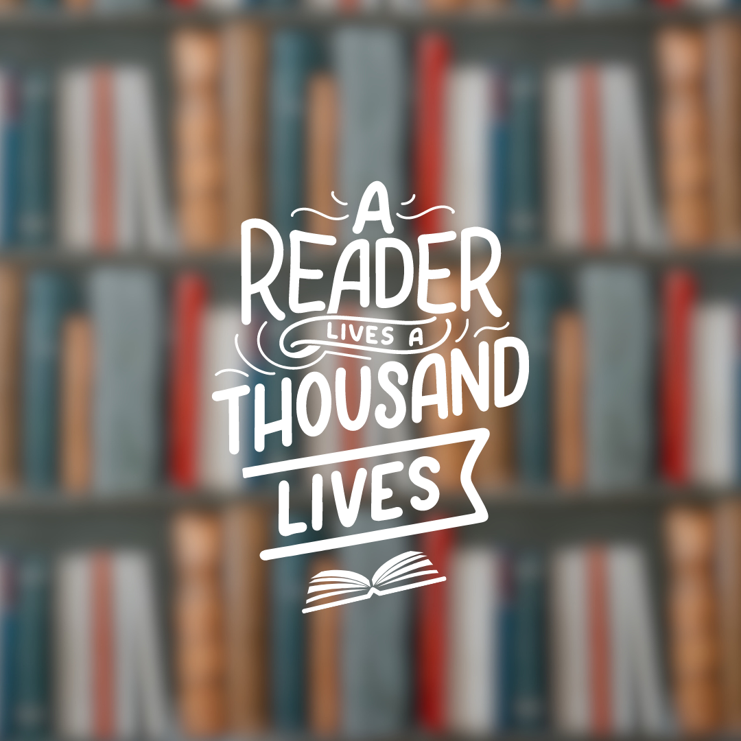 A Reader lives a Thousand lives book backgroud