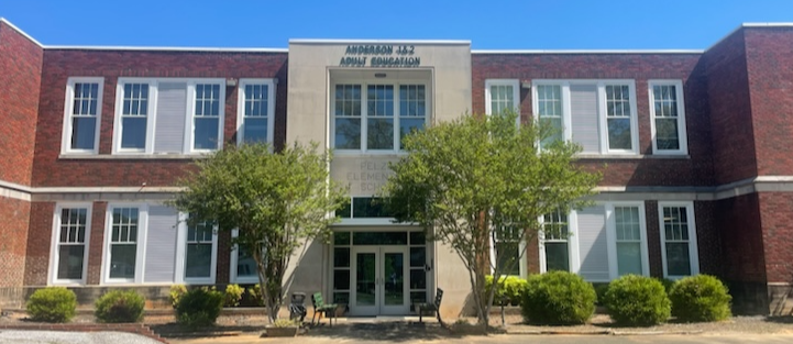 picture of the front of the adult education building