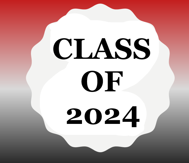 graphic with  the words Class of 2024 