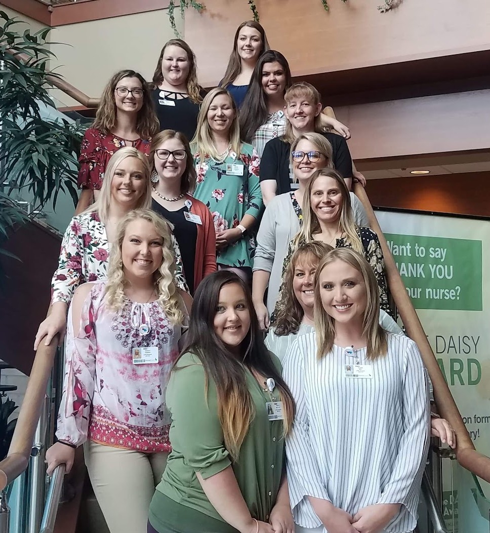 Students on stairs