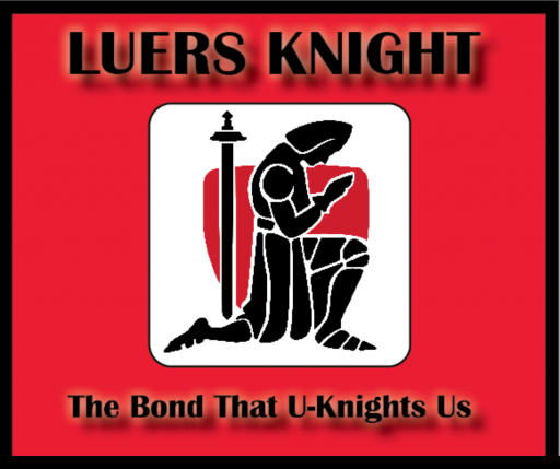 The Bishop Luers logo with the text "The Bond that U-Knights Us"