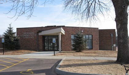 Public entrance to Library