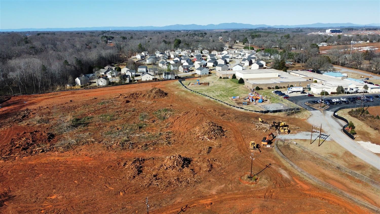 Initial Land Clearing for Wellford Academy