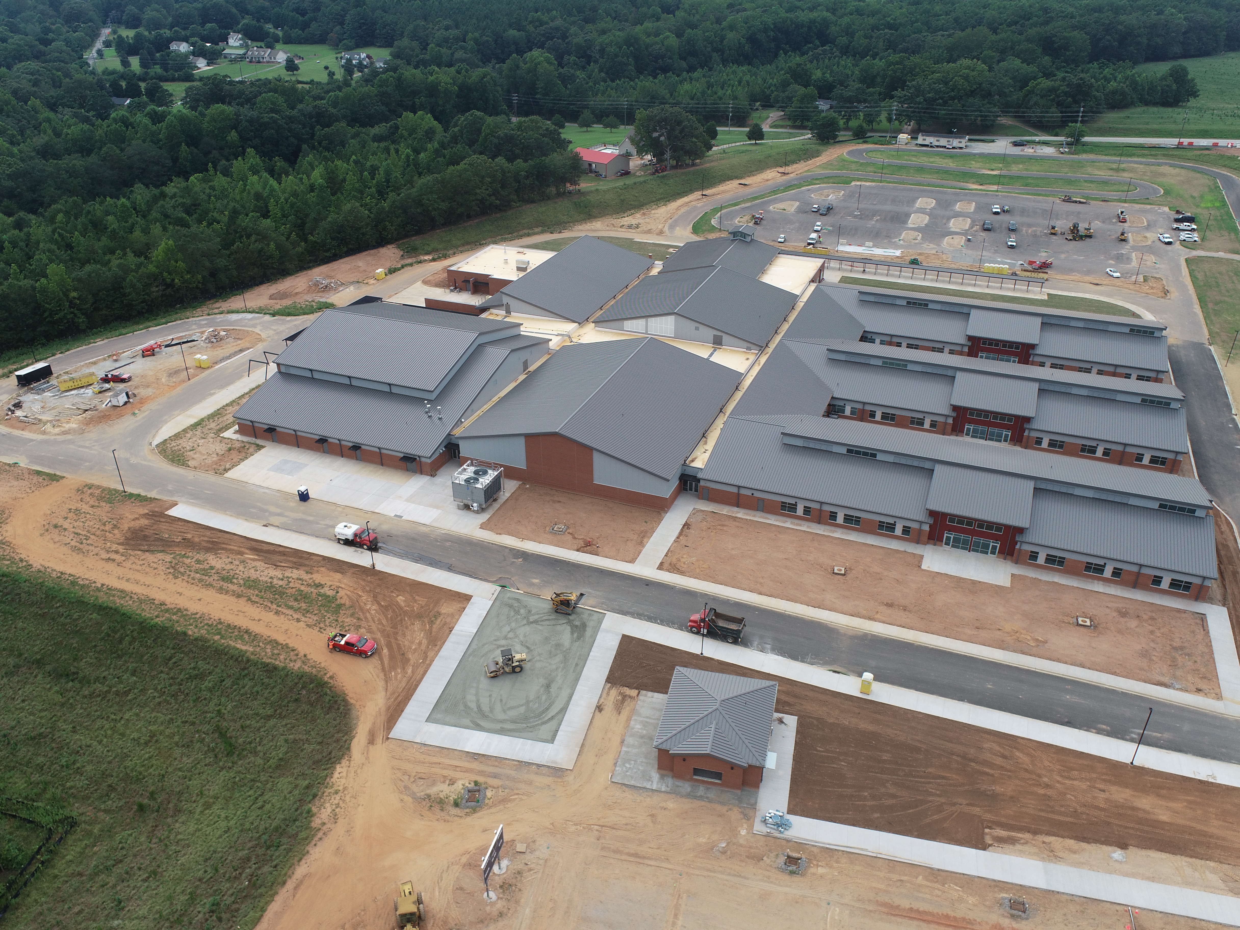 aerial view of abner creek middle