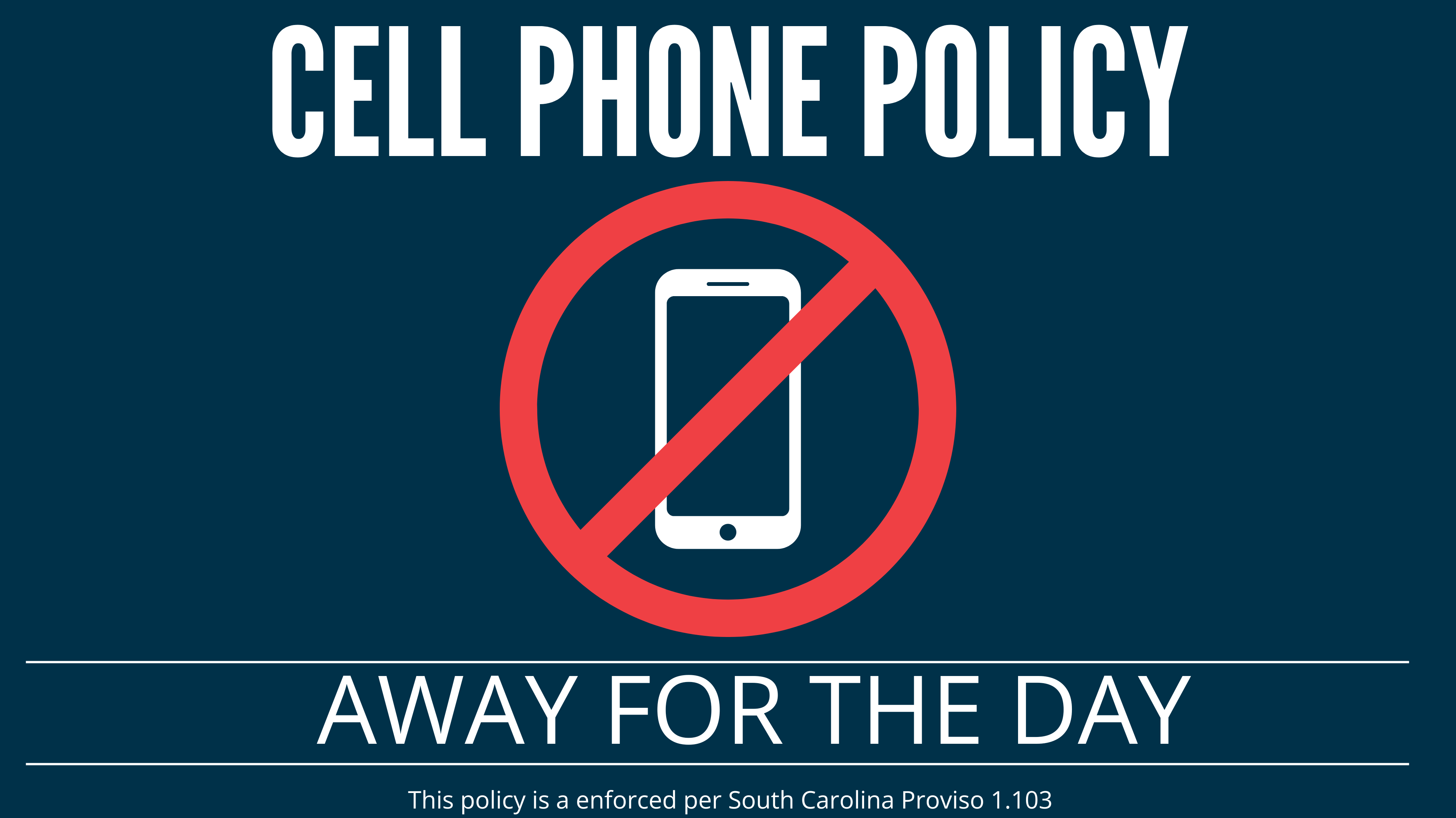 cell phone policy poster