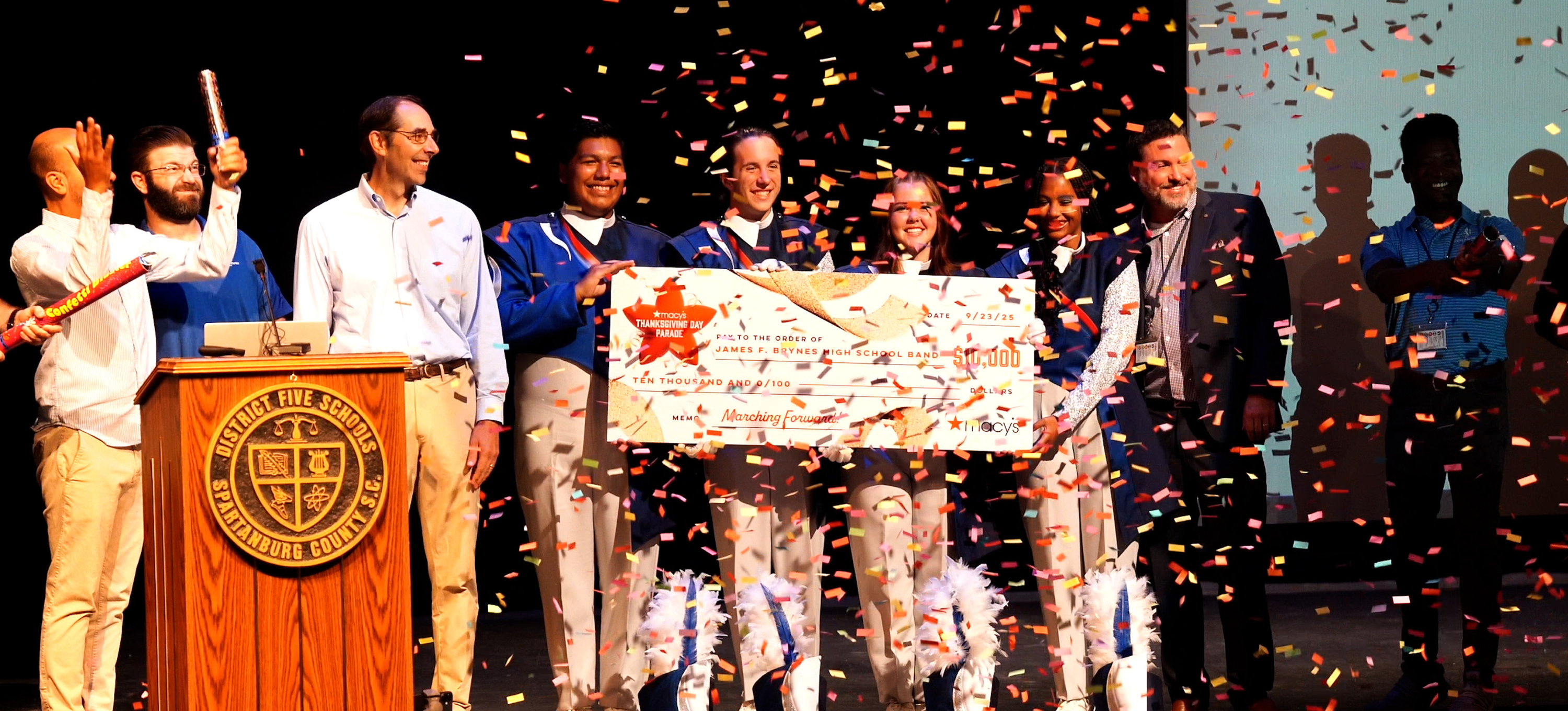 Rebel Regiment surprised with Macy's Parade announcement