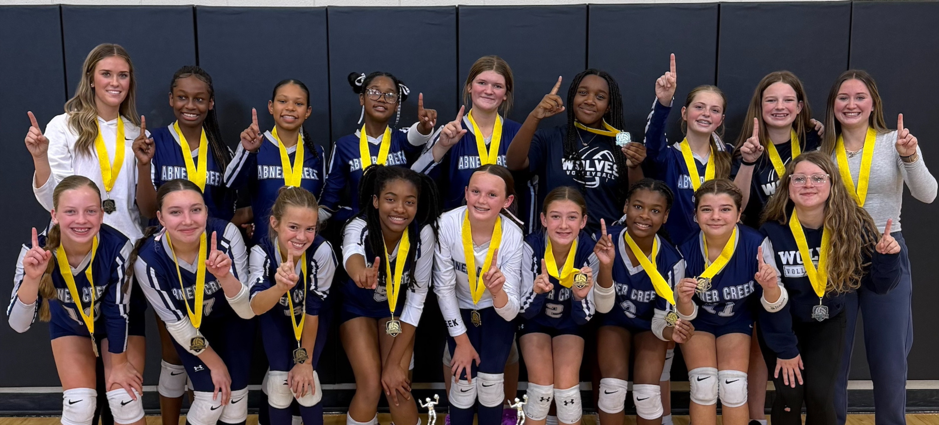 Abner Creek Middle Volleyball Team