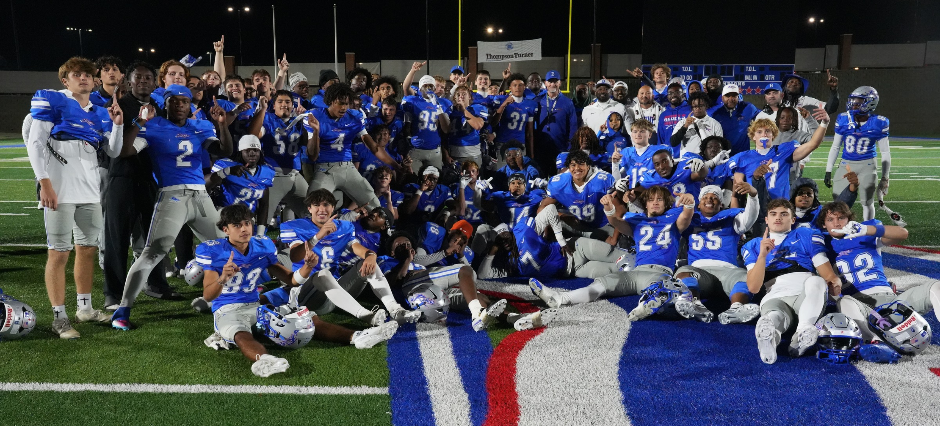 Byrnes Rebel Football Team