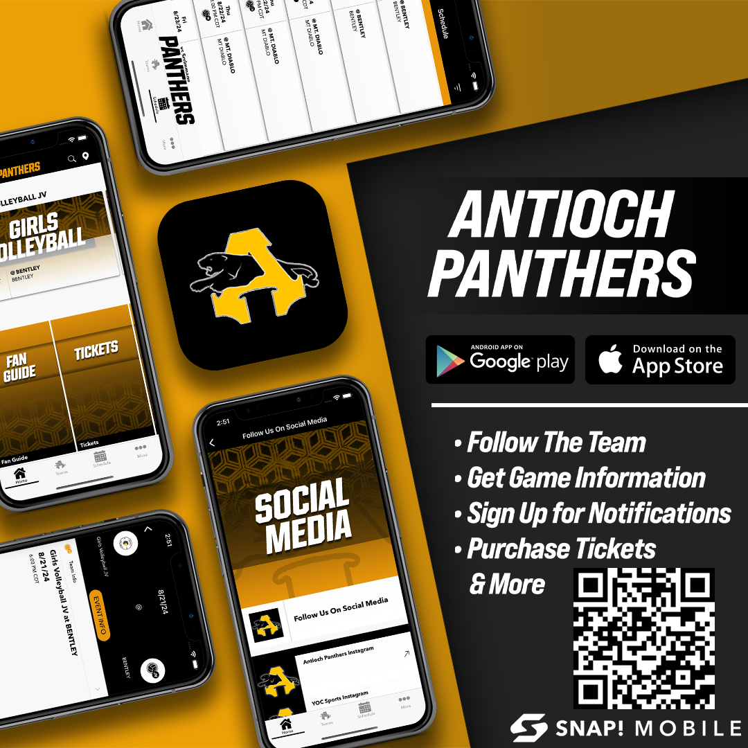 NEW ANTIOCH PANTHERS APP FOR ALL THINGS ANTIOCH ATHLETICS 