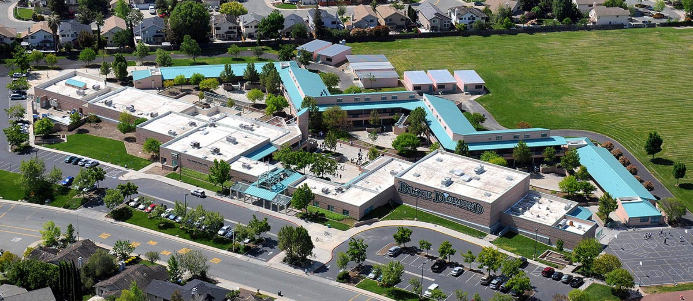 school aerial view