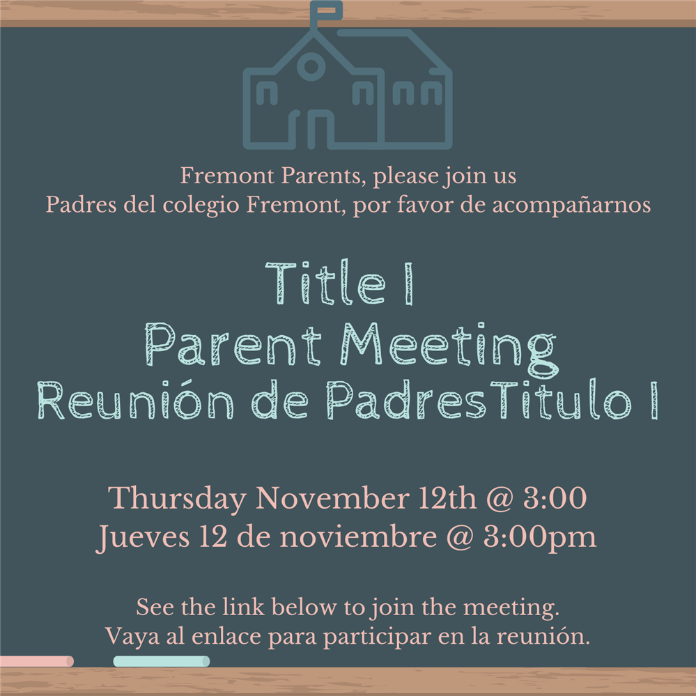 Title I Parent Meeting Bilingual