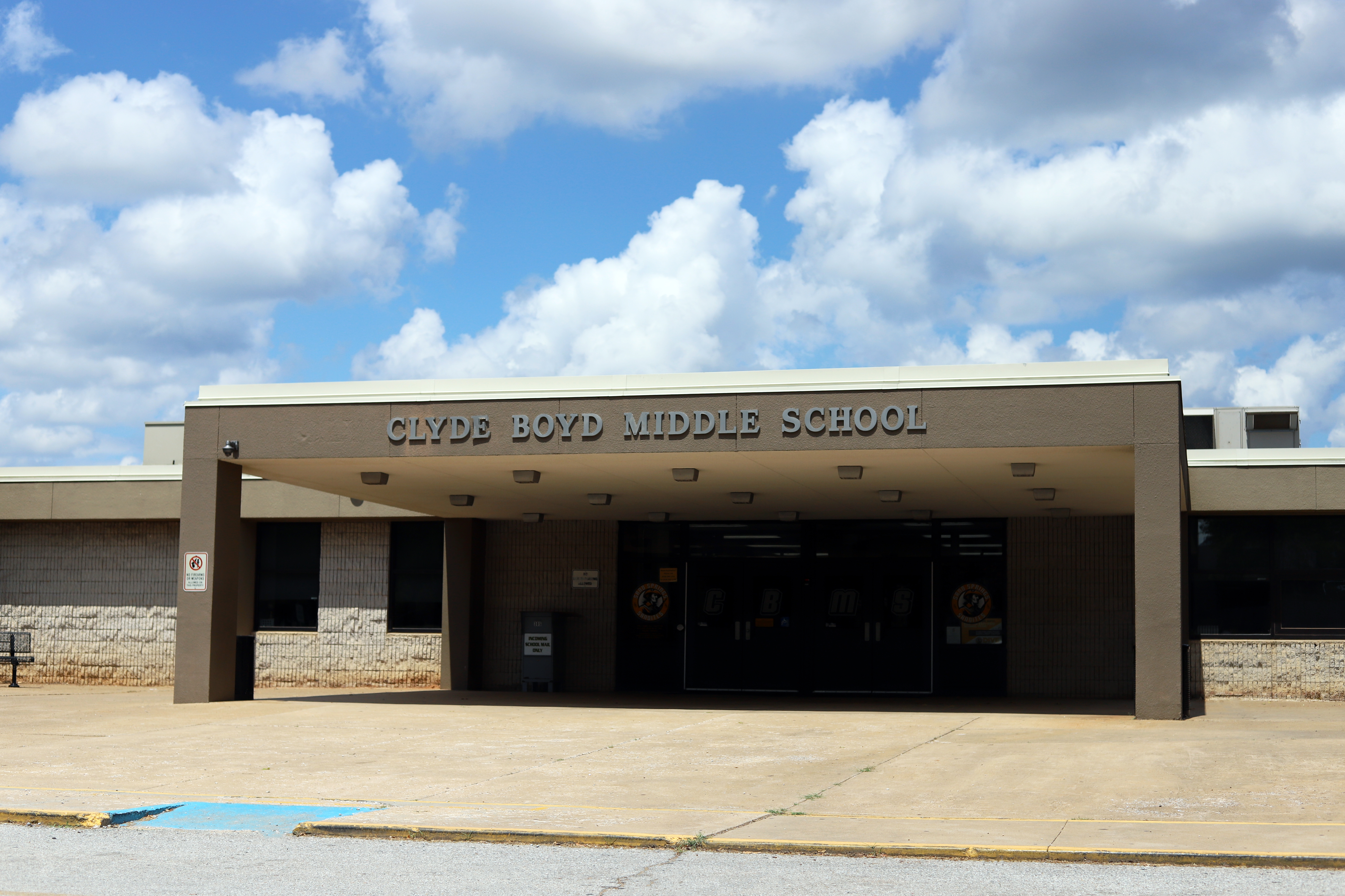 Exterior shot of Clyde Boyd Middle School