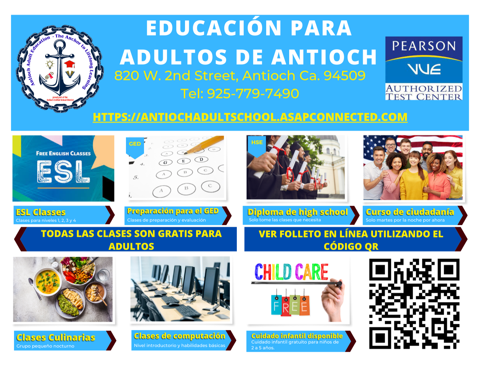 Antioch Adult Education Fall 2023 Brochure