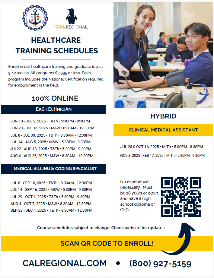 Medical Classes being offered at AAE