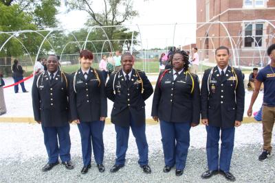 jrotc members group picture