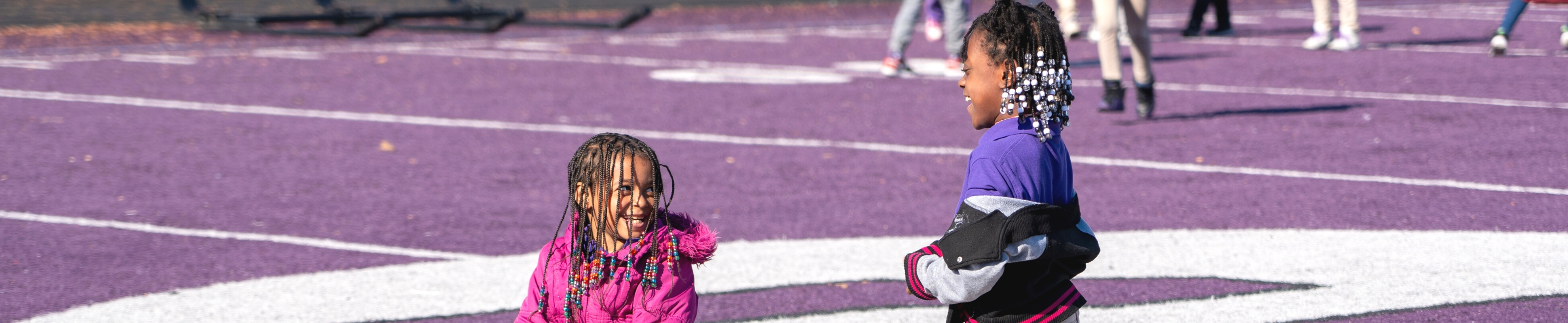 Kids playing with Bubbles