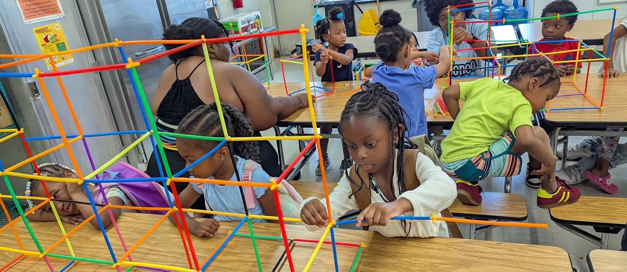 Lakewood Elementary School - Summer Learning students learn science through hands on demonstration.