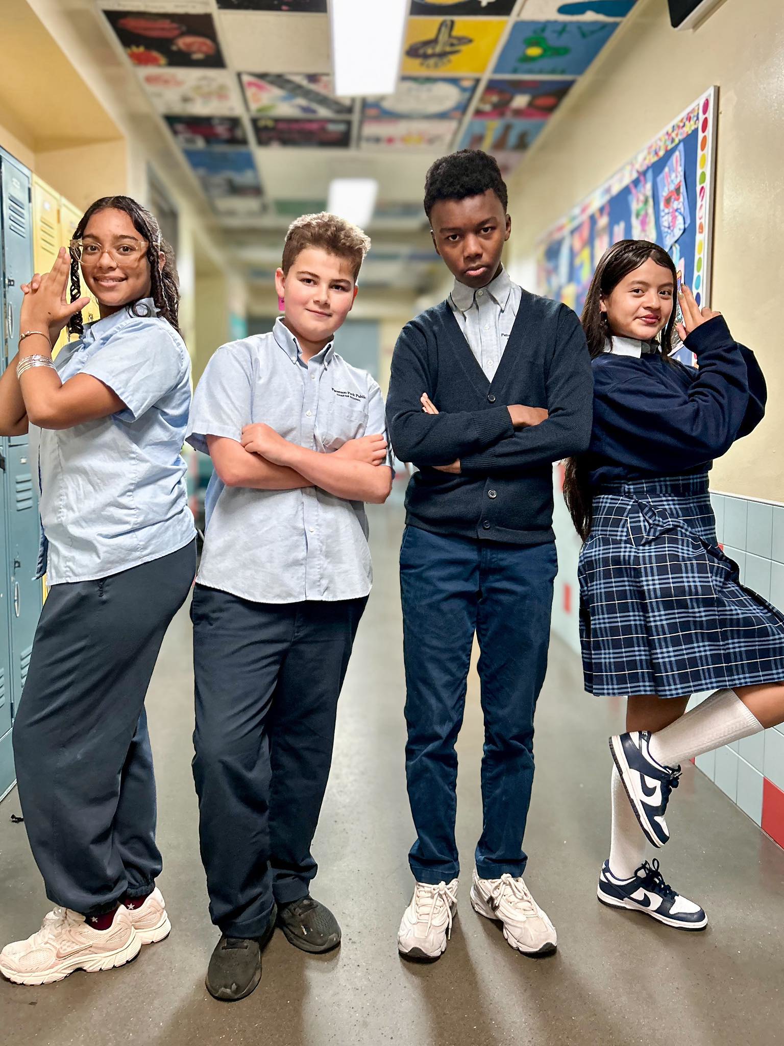 Patterson Park student government association poses for a photo