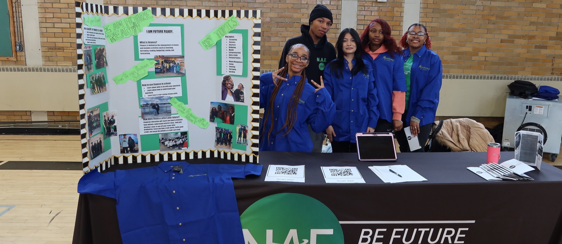 Students pose for a photo at the Annual Choice Fair