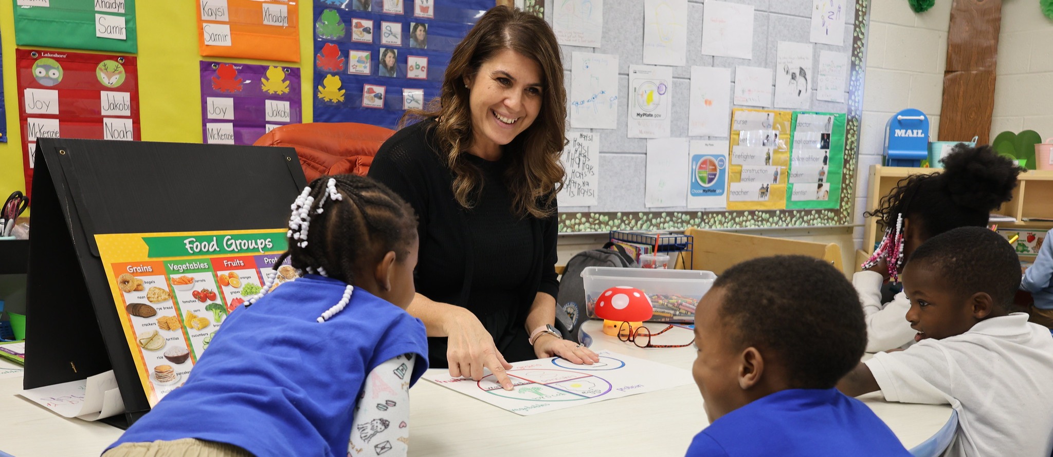 Dickey Hill Pre-K class plays during small group time