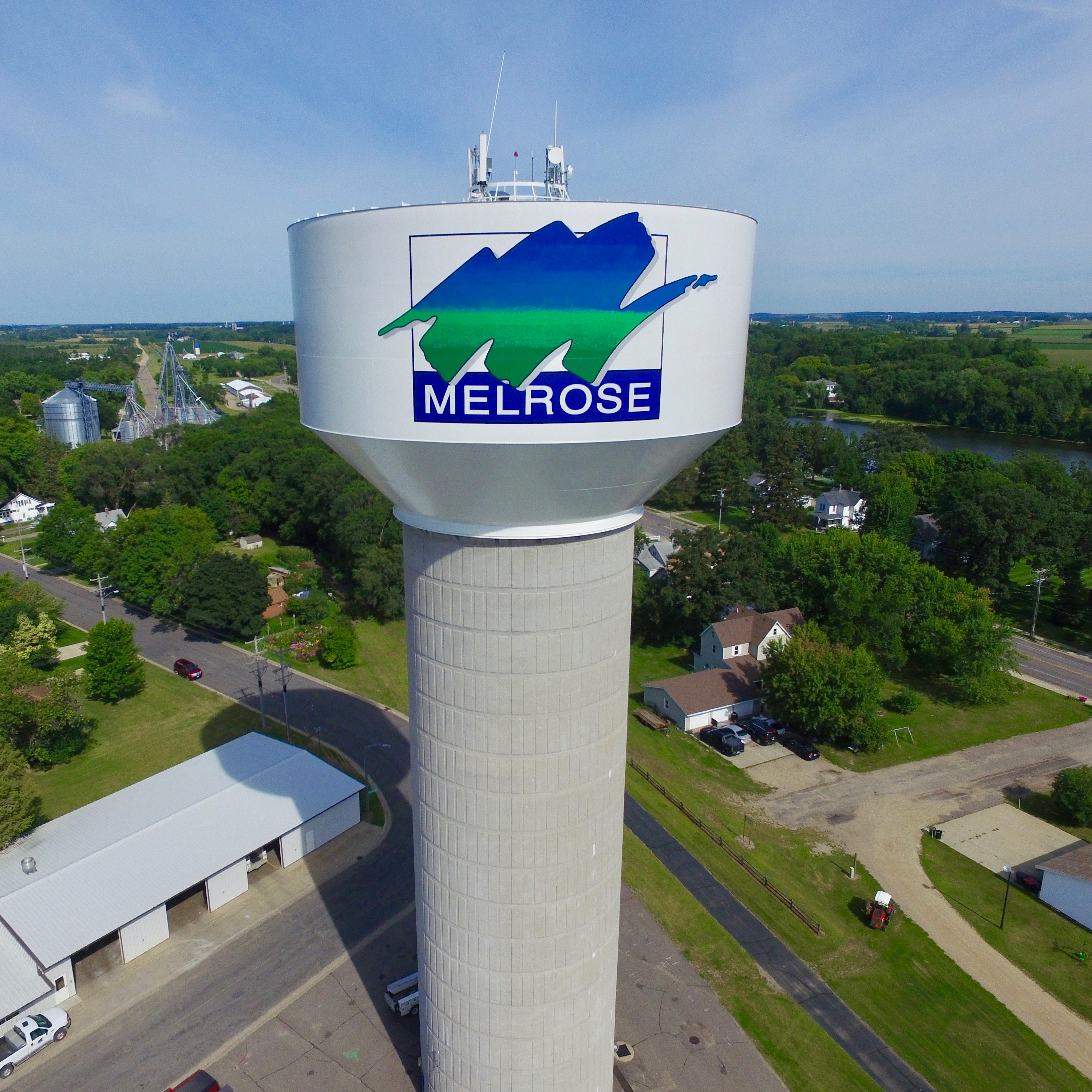 Melrose city water tower