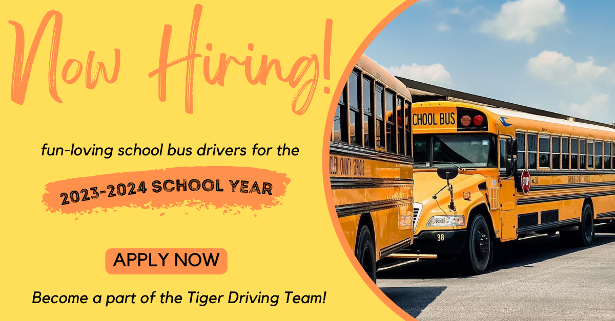 NOW HIRING BUS DRIVER