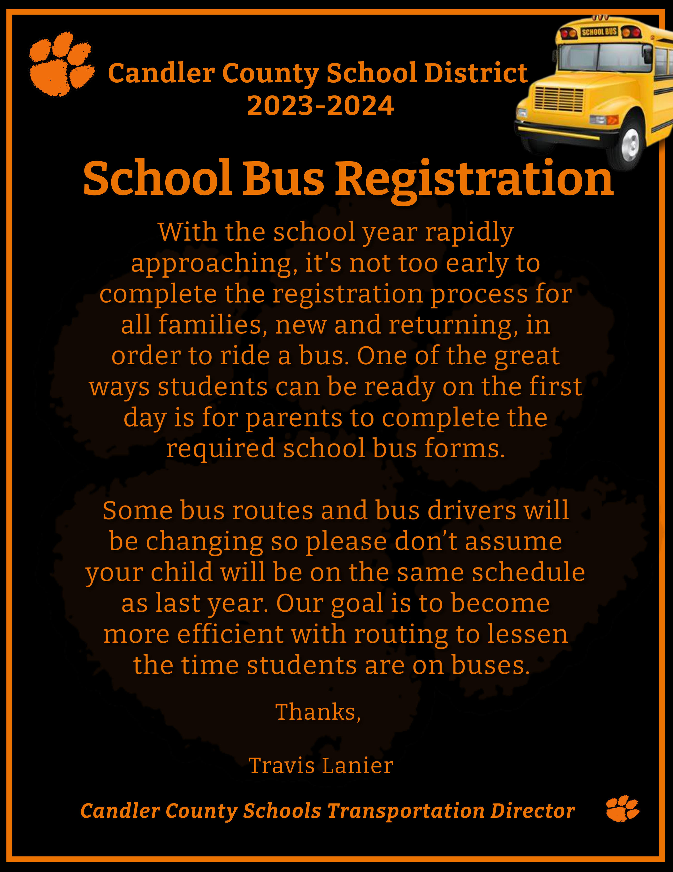 bus registration graphic