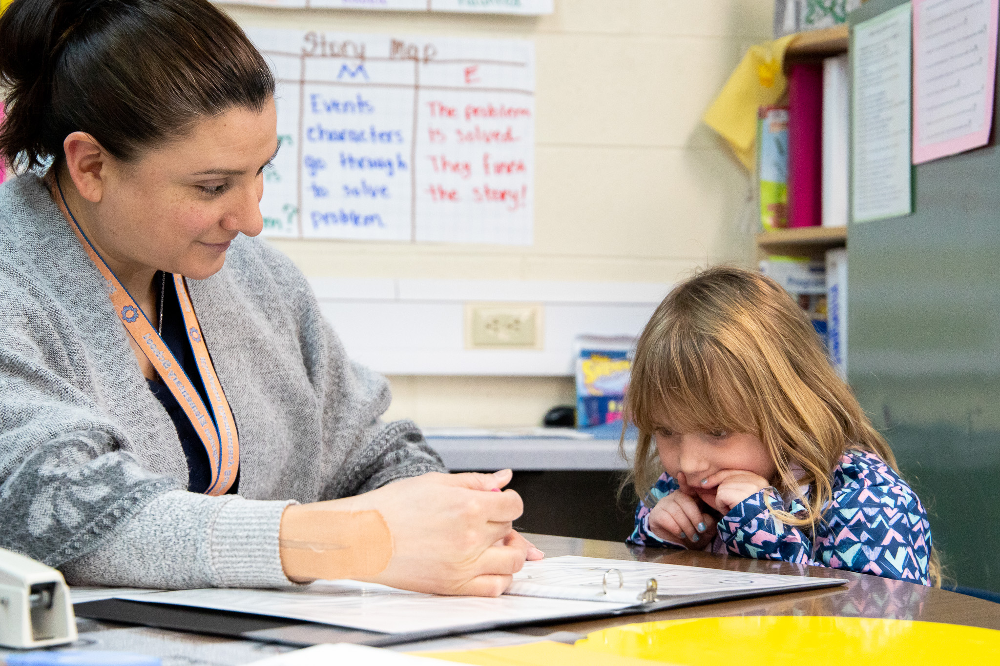 image of teacher and student