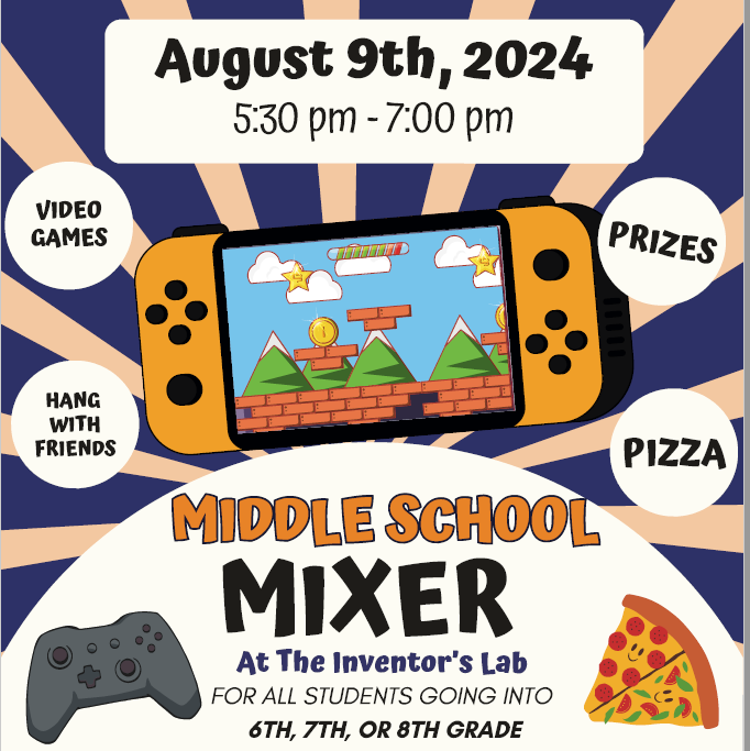 image of Midde school mixer flyer