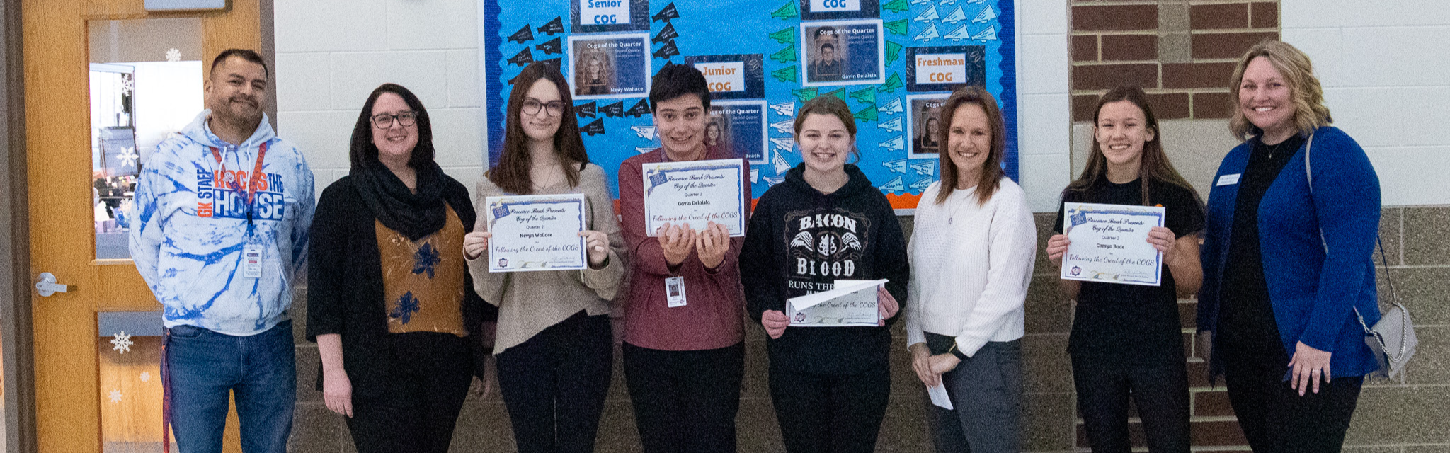 students of the quarter at HS