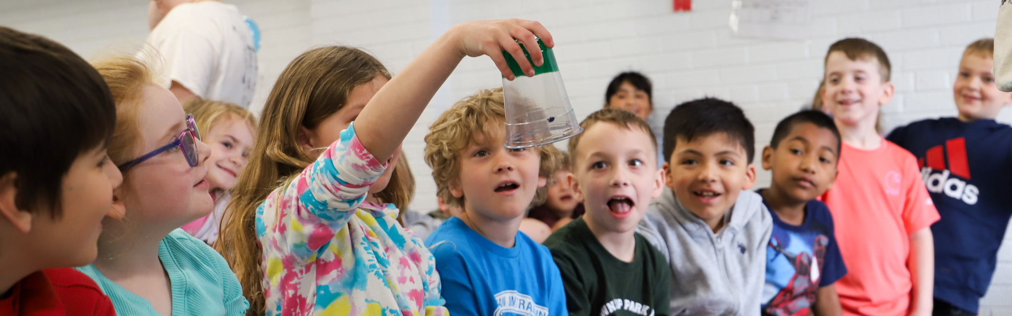 students working on science experiment