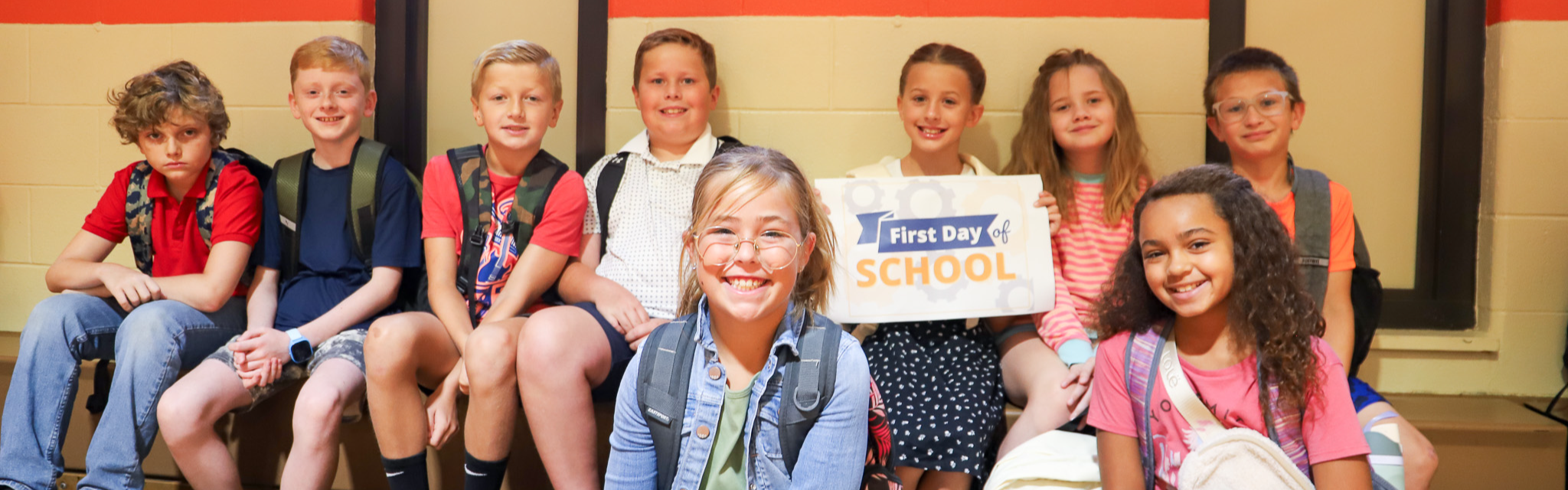first day of school photo