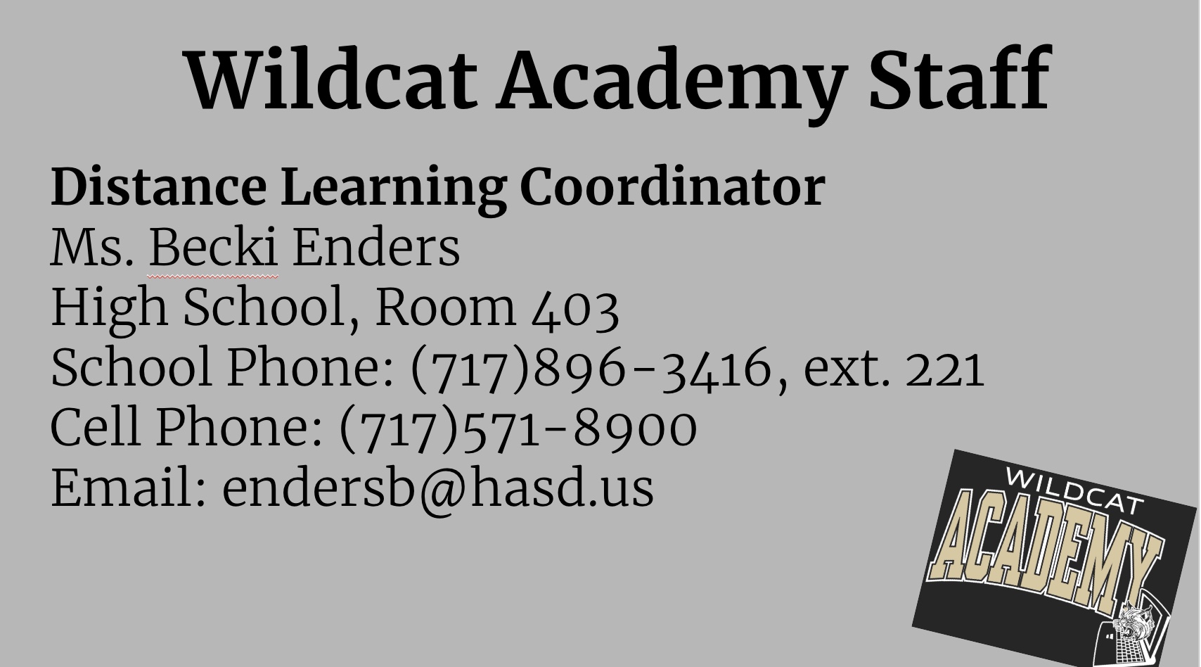 Staff Information