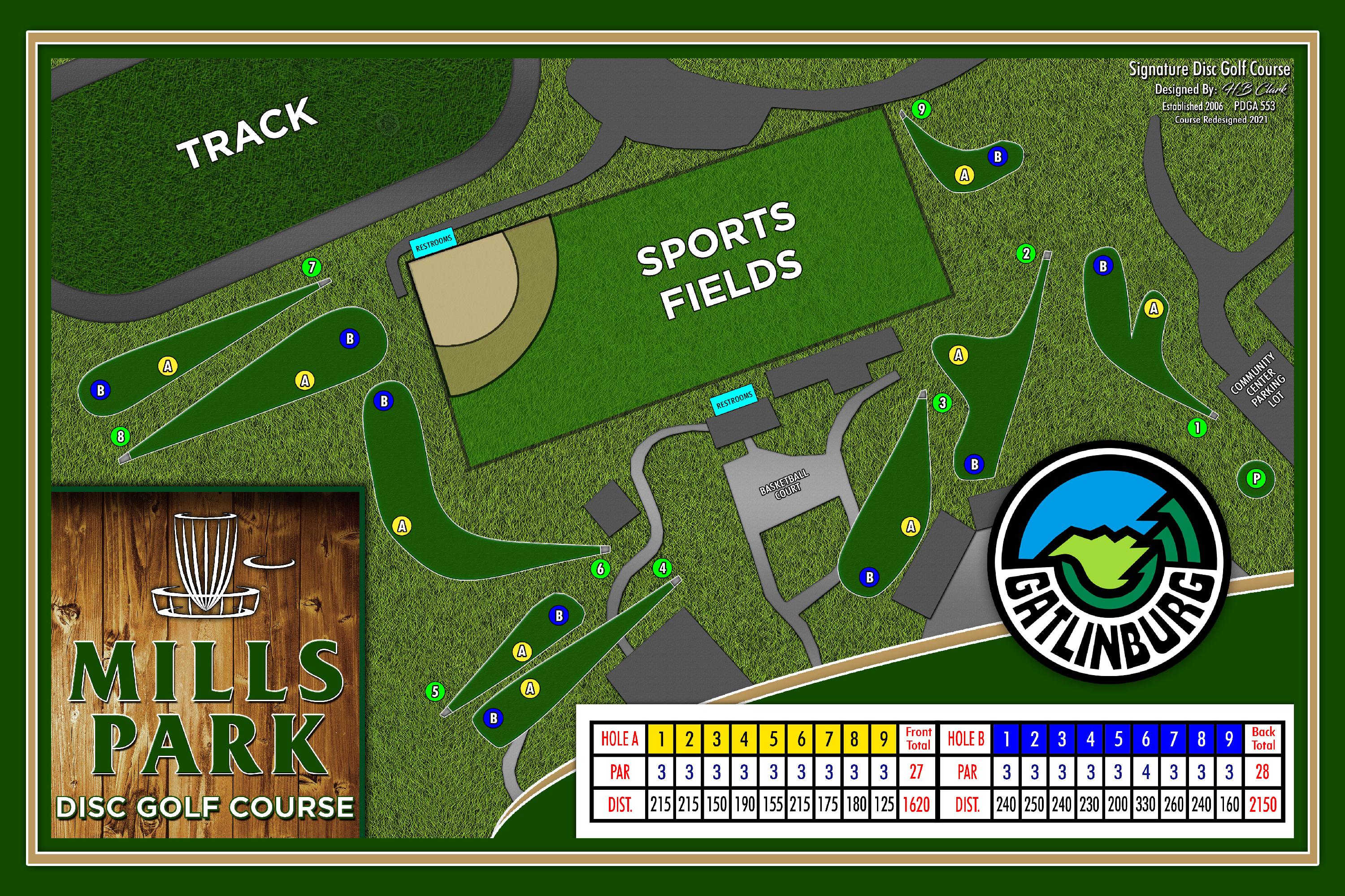 Disc Golf Course map