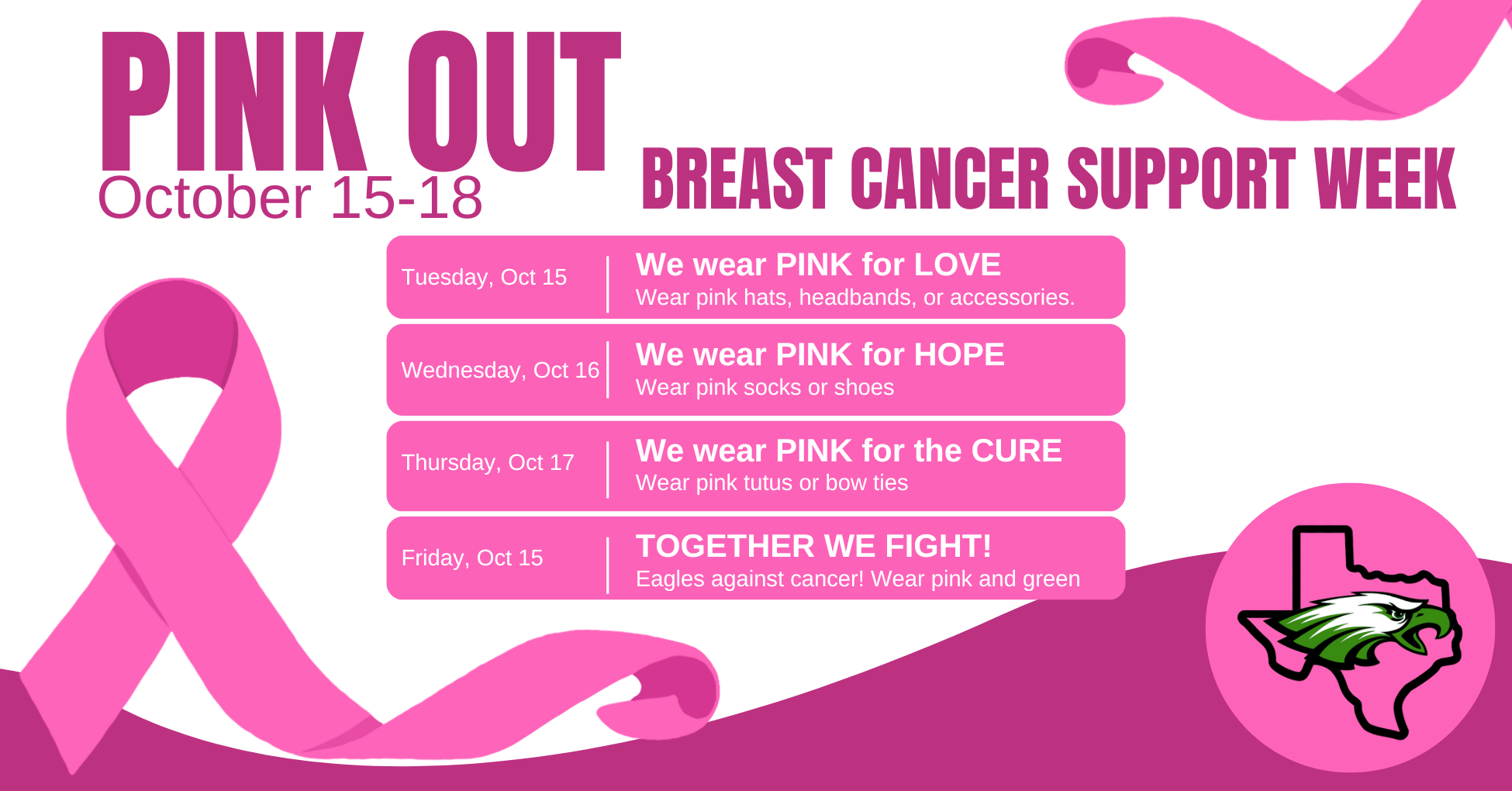 Pink Out week of October 15