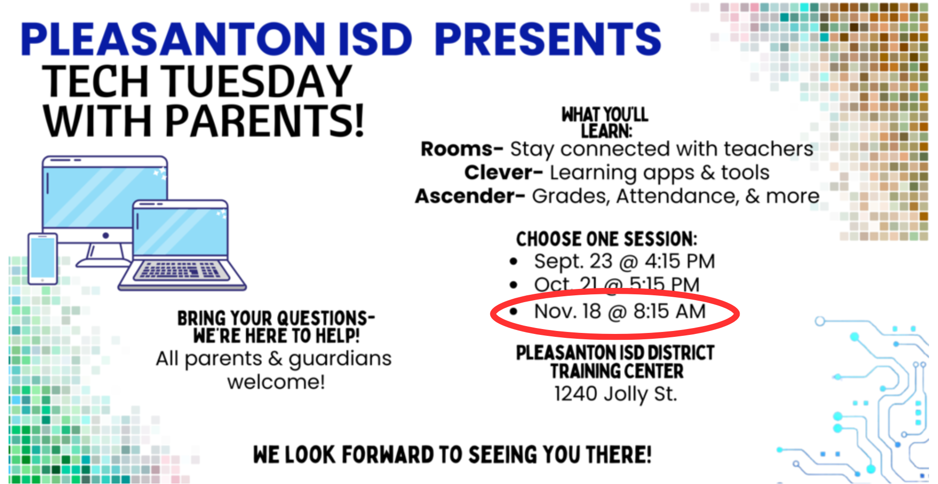 Tech Tuesday Nov 18 @ 8:15