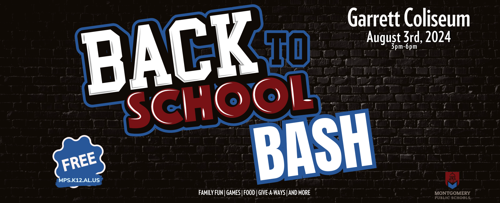MPS Back to School Bash Saturday August 3, 2024 from 3 pm to 6 pm
