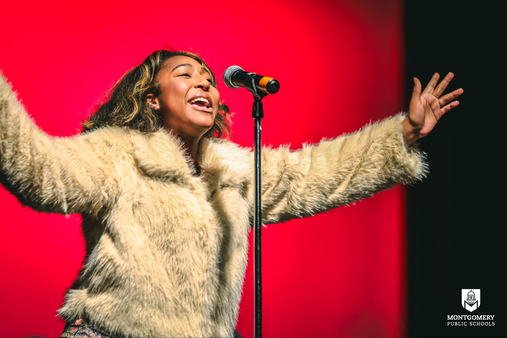Girl In Fur Coat Acting