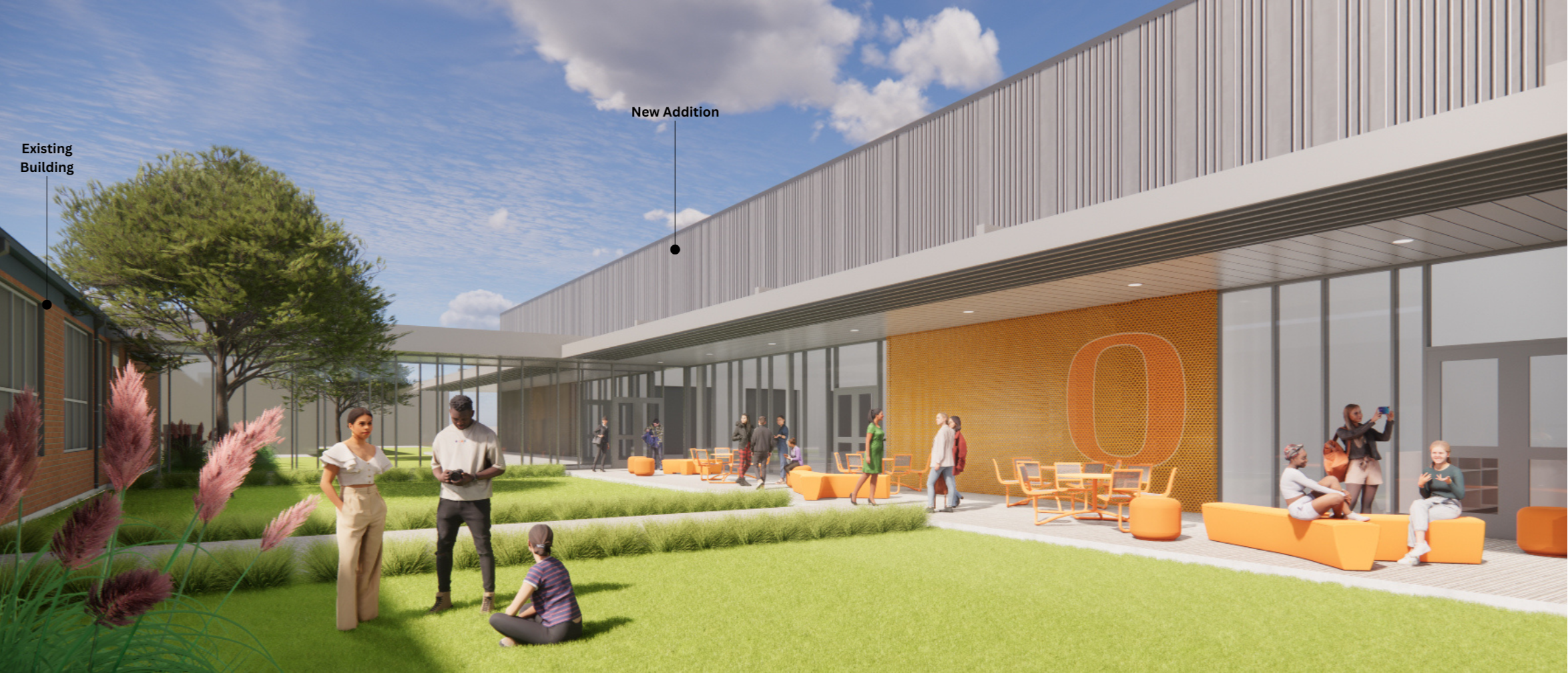 rendering of orangefield high school