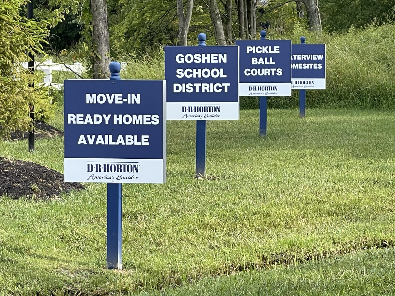 photo of house signs