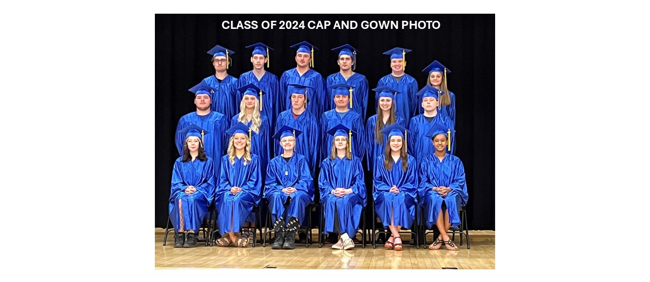 Class of 2024 Cap and Gown Photo