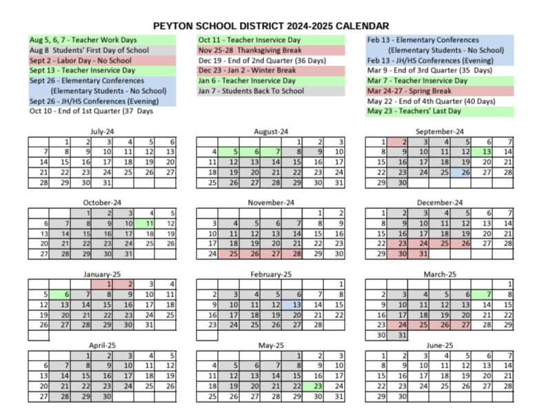 24/25 District Calendar